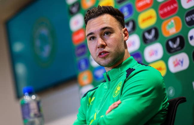 Republic of Ireland press conference, PK, Pressekonferenz FAI HQ, Dublin 23 3 2026 Harvey Vale Harvey Vale 23 3 2026  Copyright: x INPHO RyanxByrnex RB1_2852