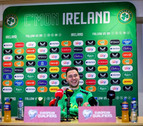 Republic of Ireland press conference, PK, Pressekonferenz FAI HQ, Dublin 23 3 2026 Harvey Vale Harvey Vale 23 3 2026  Copyright: x INPHO RyanxByrnex RB2_1929