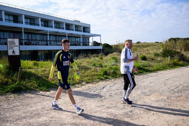 260323 Williot Swedberg of the Swedish national football team during a training session on March 23, 2026 in Valencia Photo Joel Marklund BILDBYRAN code JM JM0804 bbeng fotboll football soccer fotball vm kval fifa world cup qualifier qualifier träning practice training sverige sweden sverige a  Copyright: JOELxMARKLUND BB260323JM028