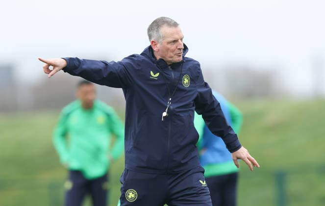 Republic of Ireland U21, U 21 Squad Training, FAI National Training Centre, Dublin 23 3 2026 Manager Jim Crawford Jim Crawford 23 3 2026  Copyright: x INPHO TomxMaherx RDR_9120