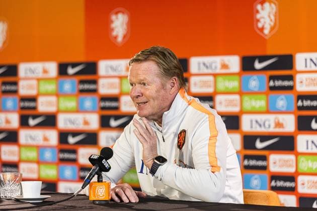 ZEIST , 23-03-2026 , KNVB campus , season 2025 2026 , Dutch football , press conference, PK, Pressekonferenz Ronals Koeman , picture shows, Ronald koeman. Press conference Ronald Koeman  x202605059x Copyright: