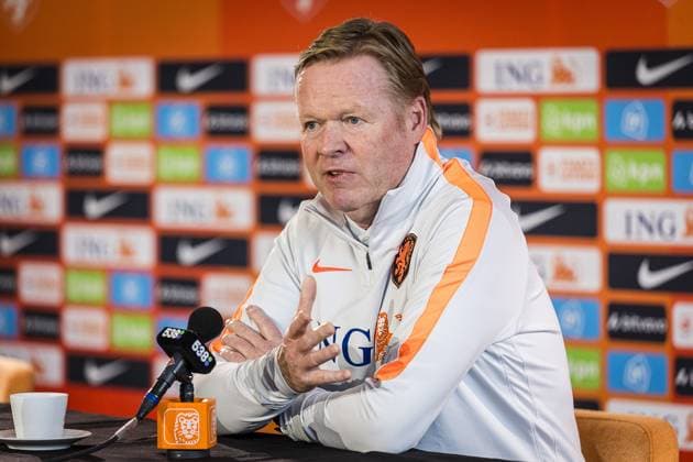 ZEIST , 23-03-2026 , KNVB campus , season 2025 2026 , Dutch football , press conference, PK, Pressekonferenz Ronals Koeman , picture shows, Ronald koeman. Press conference Ronald Koeman  x202605060x Copyright: