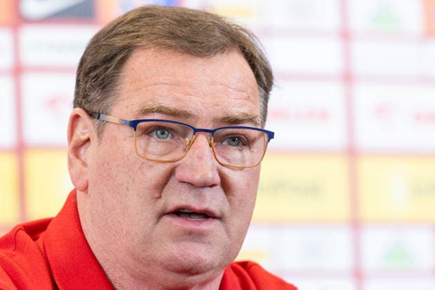 Poland national team, Nationalteam press conference, PK, Pressekonferenz Coach Jan Urban during a Poland national team press conference ahead of the FIFA World Cup, WM, Weltmeisterschaft, Fussball 2026 qualifier semi-final match Poland vs Albania in Warsaw, Poland, on March 23, 2026 Warsaw Poland  Copyright: xFotoxOlimpikx originalFilename:jastrzebowski-polandna260323_npmQa.jpg