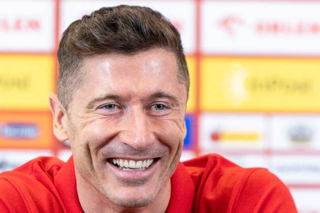 Poland national team, Nationalteam press conference, PK, Pressekonferenz Robert Lewandowski during a Poland national team press conference ahead of the FIFA World Cup, WM, Weltmeisterschaft, Fussball 2026 qualifier semi-final match Poland vs Albania in Warsaw, Poland, on March 23, 2026 Warsaw Poland  Copyright: xFotoxOlimpikx originalFilename:jastrzebowski-polandna260323_npuOP.jpg
