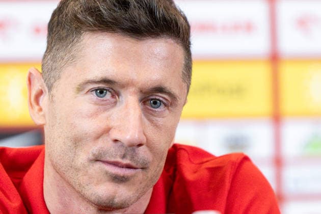 Poland national team, Nationalteam press conference, PK, Pressekonferenz Robert Lewandowski during a Poland national team press conference ahead of the FIFA World Cup, WM, Weltmeisterschaft, Fussball 2026 qualifier semi-final match Poland vs Albania in Warsaw, Poland, on March 23, 2026 Warsaw Poland  Copyright: xFotoxOlimpikx originalFilename:jastrzebowski-polandna260323_npvXK.jpg