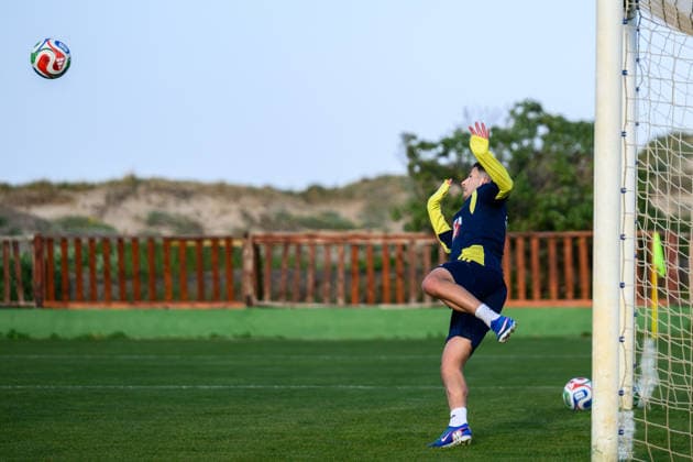 260323 Roony Bardghji of the Swedish national football team during a training session on March 23, 2026 in Valencia Photo Joel Marklund BILDBYRAN code JM JM0804 bbeng fotboll football soccer fotball vm kval fifa world cup qualifier qualifier träning practice training sverige sweden sverige a  Copyright: JOELxMARKLUND BB260323JM063