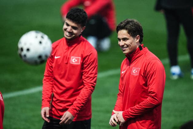 Turkish National Football Team training session ISTANBUL, TURKIYE - MARCH 23: Turkish National Football Team player Kenan Yildiz attends the training session, under the lead of head coach Vincenzo Montella, ahead of the 2026 FIFA World Cup, WM, Weltmeisterschaft, Fussball European Qualifiers play-off semifinal match against Romania at Hasan Dogan National Teams Camp and Training Facilities in Istanbul, Turkiye on March 23, 2026. Hakan Akgun Anadolu Istanbul Turkey. Editorial use only. Please get in touch for any other usage.  Copyright: x2026xAnadoluxHakanxAkgunx