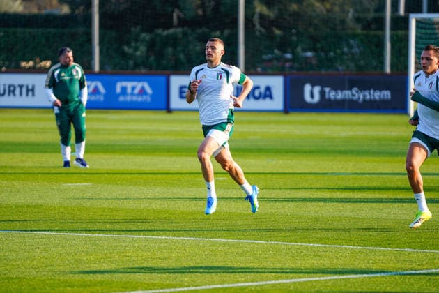 Alessandro Buongiorno during the Italia team training at federal technical center of Coverciano, Florence, Italy - March 23, 2026. - Soccer  Copyright: xLaPressex