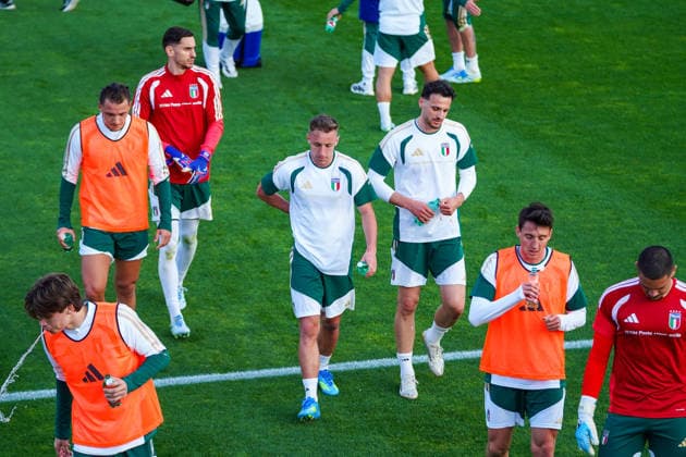 The Italy team during the Italia team training at federal technical center of Coverciano, Florence, Italy - March 23, 2026. - Soccer  Copyright: xLaPressex