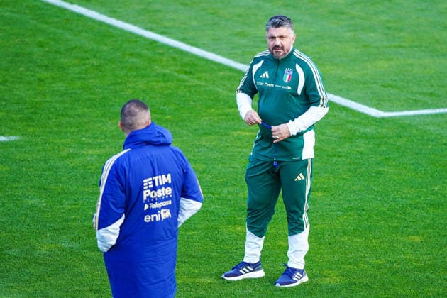 Gennaro Gattuso during the Italia team training at federal technical center of Coverciano, Florence, Italy - March 23, 2026. - Soccer  Copyright: xLaPressex