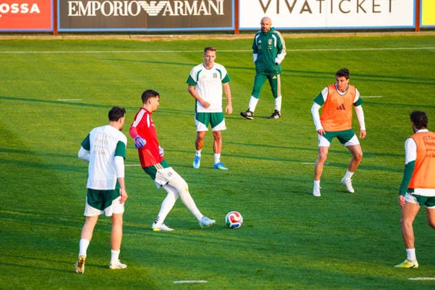 Davide Frattesi during the Italia team training at federal technical center of Coverciano, Florence, Italy - March 23, 2026. - Soccer  Copyright: xLaPressex