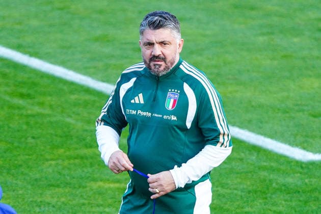 Gennaro Gattuso during the Italia team training at federal technical center of Coverciano, Florence, Italy - March 23, 2026. - Soccer  Copyright: xLaPressex