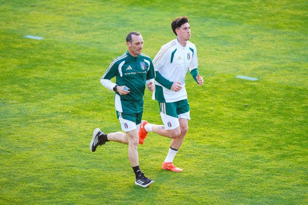 Alessandro Bastoni during the Italia team training at federal technical center of Coverciano, Florence, Italy - March 23, 2026. - Soccer  Copyright: xLaPressex