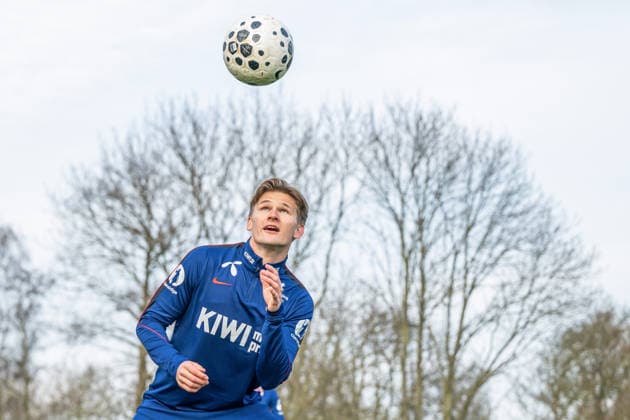 260323 David Moller Wolfe of the Norwegian national football team during a training session on March 23, 2026 in Wijdewormer Photo Vegard Grott BILDBYRAN kod VG VG0897 bbeng fotball football soccer fotboll norge norway trening träning training practice amsterdam  Copyright: VEGARDxGRoTT BB260323VG004