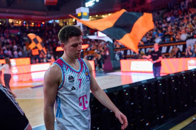 Grayson Murphy Telecom Baskets Bonn, 07 disappointed, Disappointment after defeat GER, ratiopharm ulm vs Telekom Baskets Bonn, Basketball, 25 Matchday, EasyCredit BBL, Season 2025 2026, 23 03 2026 GER, ratiopharm ulm vs Telekom Baskets Bonn, Basketball, 25 Matchday, EasyCredit BBL, Season 2025 2026, 23 03 2026 New Ulm Copyright: xEibner-Pressefoto GeraldxOelze-dexStoppanyx EP_ODS