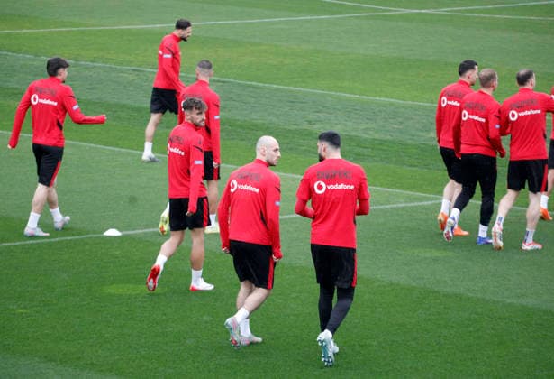 FIFA World Cup, WM, Weltmeisterschaft, Fussball UEFA Qualifiers Poland vs Albania, in Tirana, Albania, 23 March 2026. Albanian national team, Nationalteam football players attends a training session in Tirana on March 23, 2026, on the eve of the FIFA World Cup 2026 qualifier semi-final football match between Poland and Albania in Warsaw, Poland. Light Studio Agency Malton Dibra TIRANE ALBANIA Copyright: xMaltonxDibrax