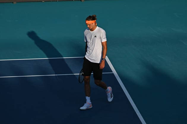 Itau Miami Tennis Open - Alexander Zverev Alexander Zverev (GER) during his third round match at the Itau Miami Tennis Open in Miami , USA, on March 23, 2026. Photo by Corinne Dubreuil ABACAPRESS.COM Miami United States  Copyright: xDubreuilxCorinne ABACAx