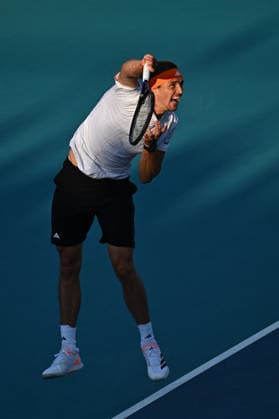 Itau Miami Tennis Open - Alexander Zverev Alexander Zverev (GER) during his third round match at the Itau Miami Tennis Open in Miami , USA, on March 23, 2026. Photo by Corinne Dubreuil ABACAPRESS.COM Miami United States  Copyright: xDubreuilxCorinne ABACAx