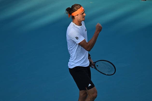 Itau Miami Tennis Open - Alexander Zverev Alexander Zverev (GER) during his third round match at the Itau Miami Tennis Open in Miami , USA, on March 23, 2026. Photo by Corinne Dubreuil ABACAPRESS.COM Miami United States  Copyright: xDubreuilxCorinne ABACAx