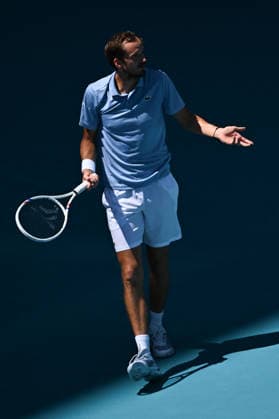 Itau Miami Tennis Open - Daniil Medvedev Daniil Medvedev (RUS) during his third round match at the Itau Miami Tennis Open in Miami , USA, on March 23, 2026. Photo by Corinne Dubreuil ABACAPRESS.COM Miami United States  Copyright: xDubreuilxCorinne ABACAx