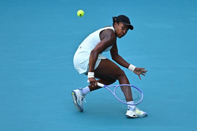 Itau Miami Tennis Open - Coco Gauff Coco Gauff (USA) during her third round match at the Itau Miami Tennis Open in Miami , USA, on March 23, 2026. Photo by Corinne Dubreuil ABACAPRESS.COM Miami United States  Copyright: xDubreuilxCorinne ABACAx