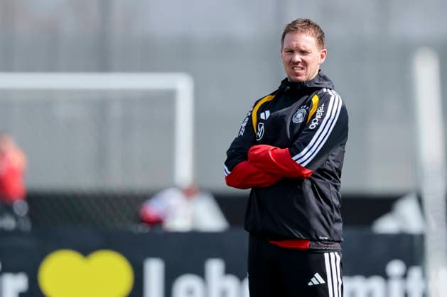 National coach Julian Nagelsmann Germany looks on, , Training of the German national soccer team, Home Ground on March 24, 2026 in Herzogenaurach, Germany Photo by Marco Steinbrenner DeFodi Images National coach Julian Nagelsmann Germany looks on, , Training of the German national soccer team, Home Ground, March 24, 2026 in Herzogenaurach, Germany Photo by Marco Steinbrenner DeFodi Images