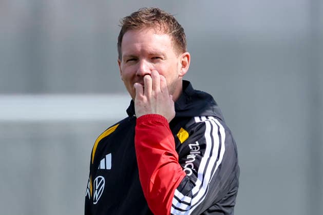 National coach Julian Nagelsmann Germany looks on, , Training of the German national soccer team, Home Ground on March 24, 2026 in Herzogenaurach, Germany Photo by Marco Steinbrenner DeFodi Images National coach Julian Nagelsmann Germany looks on, , Training of the German national soccer team, Home Ground, March 24, 2026 in Herzogenaurach, Germany Photo by Marco Steinbrenner DeFodi Images