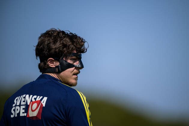 260324 Victor Nilsson Lindelöf of the Swedish national football team during a training session on March 24, 2026 in Valencia Photo Joel Marklund BILDBYRAN code JM JM0805 bbeng fotboll football soccer fotball vm kval fifa world cup qualifier qualifier träning practice training sverige sweden sverige a  Copyright: JOELxMARKLUND BB260324JM001