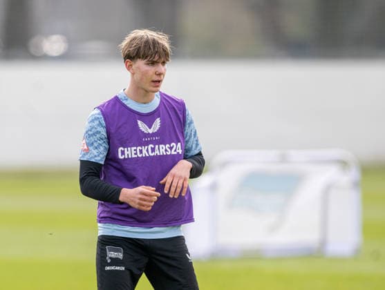 Soccer, Men, Season 2025 26, 2 Bundesliga, Hertha BSC, Training, Kennet Eichhorn Hertha BSC , 24 03 2026, Copyright: xSebastianxRäppold MatthiasxKochx