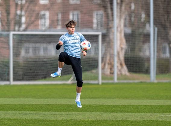 Soccer, Men, Season 2025 26, 2 Bundesliga, Hertha BSC, Training, Kennet Eichhorn Hertha BSC , 24 03 2026, Copyright: xSebastianxRäppold MatthiasxKochx