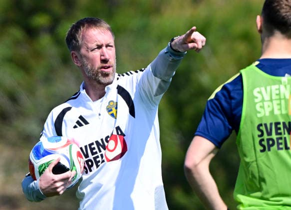 VALENCIA 20260324 Swedish national football team captain Graham Potter during todays training at the training facility outside Valencia ahead of Thursdays World Cup qualifying playoff against Ukraine VALENCIA SPAIN x10030x  Copyright: xJonasxEkströmer TTx VM-KVAL FOTBOLL HERRAR