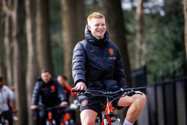 ZEIST , 24-03-2026 , KNVB campus , Season 2025 2026 , Dutch international football , Training session Netherlands 24-03-2026 , picture shows the Netherlands player Kees Smit Training session Netherlands 24-03-2026  x202618680x Copyright: