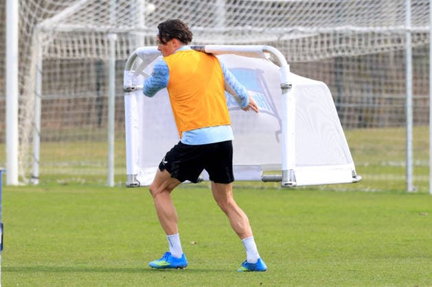 DEU, DFL, 2 FBL Hertha BSC, Training, 24 03 2026, Sportforum, Berlin, DEU, DFL, 2 FBL Hertha BSC, Training, im Bild Fabian Reese Hertha BSC Berlin 11 DFL regulations prohibit any use of Photographs as image sequences and or quasi video nordphotoxGmbHx xEngler nph00076
