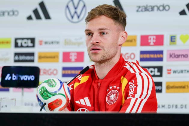 Joshua Kimmich Germany answers journalists questions at the press conference, , Press conference with Joshua Kimmich, Home Ground, March 24, 2026 in Herzogenaurach, Germany Photo by Marco Steinbrenner DeFodi Images Joshua Kimmich Germany answers journalists questions at the press conference, , Press conference with Joshua Kimmich, Home Ground, March 24, 2026 in Herzogenaurach, Germany Photo by Marco Steinbrenner DeFodi Images