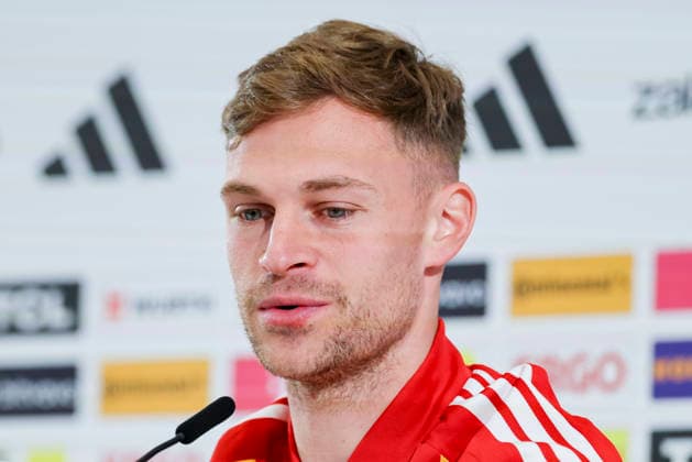 Joshua Kimmich Germany answers journalists questions at the press conference, , Press conference with Joshua Kimmich, Home Ground, March 24, 2026 in Herzogenaurach, Germany Photo by Marco Steinbrenner DeFodi Images Joshua Kimmich Germany answers journalists questions at the press conference, , Press conference with Joshua Kimmich, Home Ground, March 24, 2026 in Herzogenaurach, Germany Photo by Marco Steinbrenner DeFodi Images