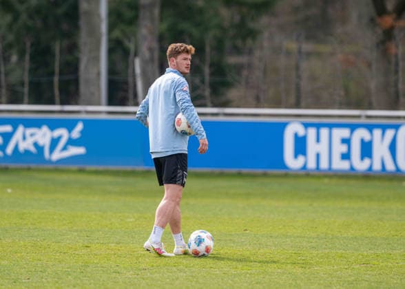 Soccer, Men, Season 2025 26, 2 Bundesliga, Hertha BSC, Training, Sebastian Grönning Hertha BSC , 24 03 2026, Copyright: xSebastianxRäppold MatthiasxKochx