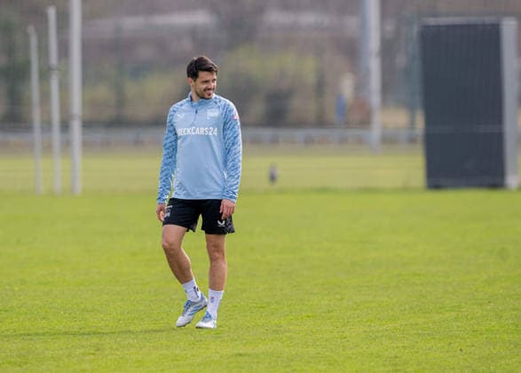 Soccer, Men, Season 2025 26, 2 Bundesliga, Hertha BSC, Training, Josip Brekalo Hertha BSC , 24 03 2026, Copyright: xSebastianxRäppold MatthiasxKochx