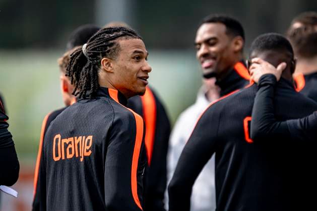 ZEIST Nathan Ake of the Netherlands during the training of the Dutch national football team at the KNVB Campus in the run up to the World Cup friendly against Norway on March 24, 2026 in Zeist, the Netherlands Photo by Stefan Koops EYE4IMAGES DeFodi Images