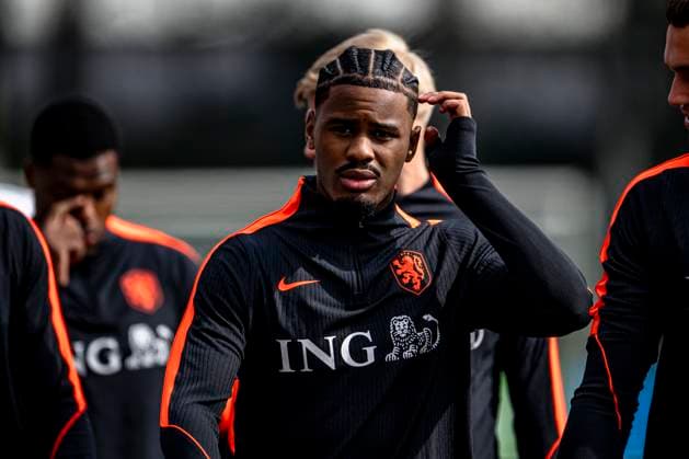 ZEIST Jorrel Hato of the Netherlands during the training of the Dutch national football team at the KNVB Campus in the run up to the World Cup friendly against Norway on March 24, 2026 in Zeist, the Netherlands Photo by Stefan Koops EYE4IMAGES DeFodi Images