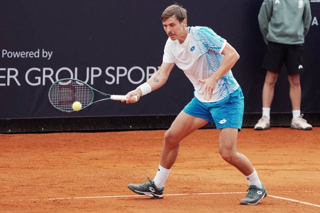 NAPOLI 24-03-2026 ATP, Tennis Herren CHALLENGER 125 -GUERRI NAPOLI TENNIS CUP 2026 Encounter Stan Wawrinnka , Matteo Martineau in the photo:Matteo Martineau, Tennis Club Napoli. Copyright: xFOTOAGENZIAx