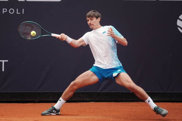 NAPOLI 24-03-2026 ATP, Tennis Herren CHALLENGER 125 -GUERRI NAPOLI TENNIS CUP 2026 Encounter Stan Wawrinnka , Matteo Martineau in the photo:Matteo Martineau, Tennis Club Napoli. Copyright: xFOTOAGENZIAx