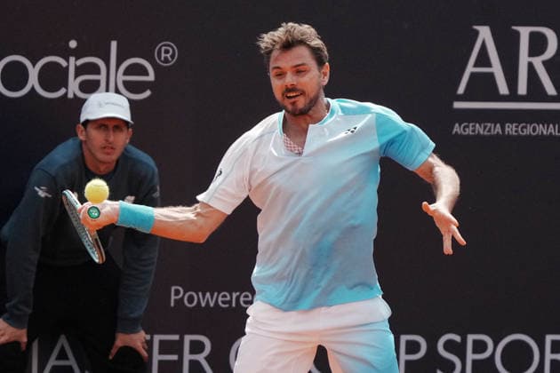 NAPOLI 24-03-2026 ATP, Tennis Herren CHALLENGER 125 -GUERRI NAPOLI TENNIS CUP 2026 Encounter Stan Wawrinnka , Matteo Martineau in photo:Stan Wawrinka, Tennis Club Napoli. Copyright: xFOTOAGENZIAx