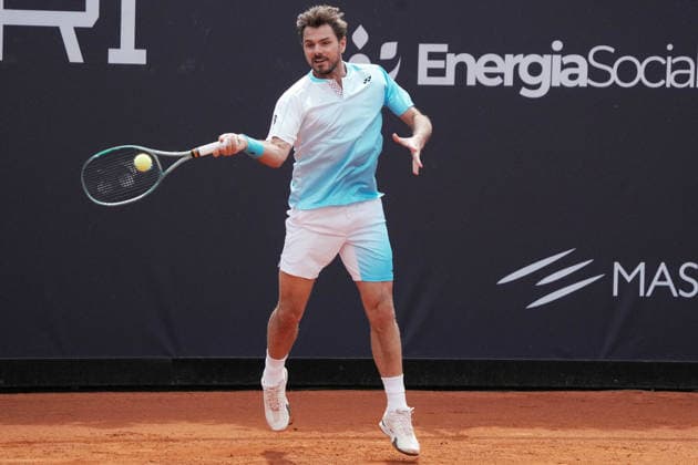 NAPOLI 24-03-2026 ATP, Tennis Herren CHALLENGER 125 -GUERRI NAPOLI TENNIS CUP 2026 Encounter Stan Wawrinnka , Matteo Martineau in photo:Stan Wawrinka, Tennis Club Napoli. Copyright: xFOTOAGENZIAx