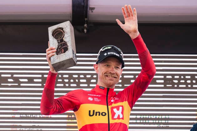 March 24, 2026, Banyoles, Girona, Spain: Banyoles Magnus Cort Nielsen wins Stage 2 of Volta Catalunya 2026 cycling race Banyoles Spain - ZUMAm214 20260324_zip_m214_003 Copyright: xMatteoxSeccix