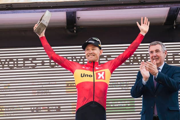 March 24, 2026, Banyoles, Girona, Spain: Banyoles Magnus Cort Nielsen wins Stage 2 of Volta Catalunya 2026 cycling race Banyoles Spain - ZUMAm214 20260324_zip_m214_005 Copyright: xMatteoxSeccix