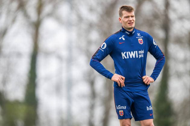 260324 Alexander Sorloth of the Norwegian national football team during a training session on March 24, 2026 in Wijdewormer Photo Vegard Grott BILDBYRAN kod VG VG0899 bbeng fotball football soccer fotboll norge norway trening träning training practice amsterdam  Copyright: VEGARDxGRoTT BB260324VG006