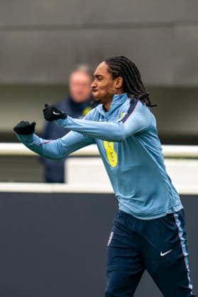 England Training & Media Djed Spence during the England training session at St. George s Park, Burton upon Trent, England on 24 March 2026 Credit: Alex Young Every Second Media Editorial use only. All images are copyright Every Second Media Limited. No images may be reproduced without prior permission. Copyright: xIMAGO EveryxSecondxMediax ESM-1876-0008 AlexxYoungx xEveryxSecondxMediax