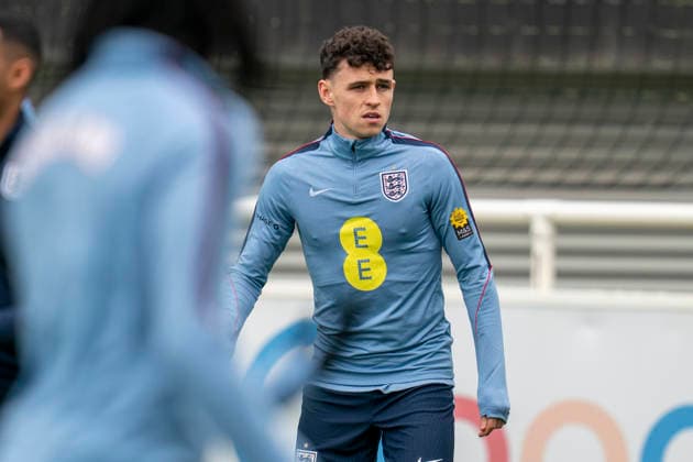 England Training & Media Phil Foden during the England training session at St. George s Park, Burton upon Trent, England on 24 March 2026 Credit: Alex Young Every Second Media Editorial use only. All images are copyright Every Second Media Limited. No images may be reproduced without prior permission. Copyright: xIMAGO EveryxSecondxMediax ESM-1876-0024 AlexxYoungx xEveryxSecondxMediax