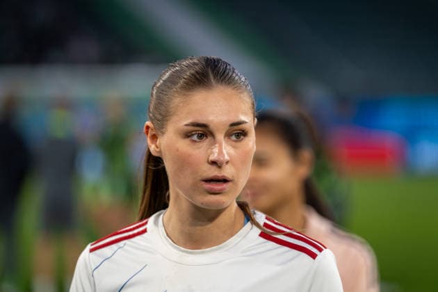 Germany, Football, UEFA, Womens Champions League, Quarterfinals, First leg 2025 2026 VfL Wolfsburg OL Lyonnes on 24 03 in Wolfsburg Volkswagen Arena Jule Brand OL Lyonnes 29 Copyright: xSvenxHeidmannx