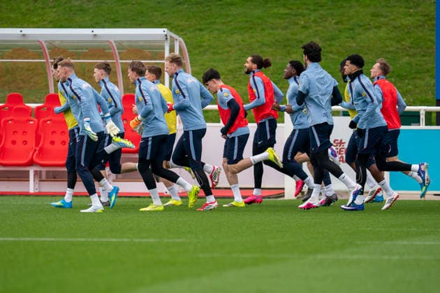 England Training & Media The England squad during the England training session at St. George s Park, Burton upon Trent, England on 24 March 2026 Credit: Alex Young Every Second Media Editorial use only. All images are copyright Every Second Media Limited. No images may be reproduced without prior permission. Copyright: xIMAGO EveryxSecondxMediax ESM-1876-0045 AlexxYoungx xEveryxSecondxMediax